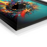 Chromatic Void Burst metal wall art print, view 2