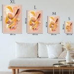 Sculpted Saffron Reverie metal wall art print, view 6