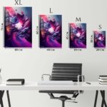 Radiant Fluid Orbit metal wall art print, view 6