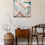 Pastel Ribbon Currents metal wall art print, view 5