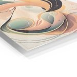 Pastel Orbital Ribbons metal wall art print, view 2