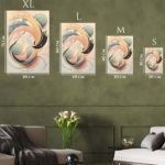 Pastel Orbital Ribbons metal wall art print, view 6