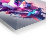 Chromatic Geometric Surge metal wall art print, view 2