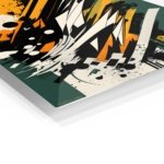 Amber Velocity Fragments metal wall art print, view 2
