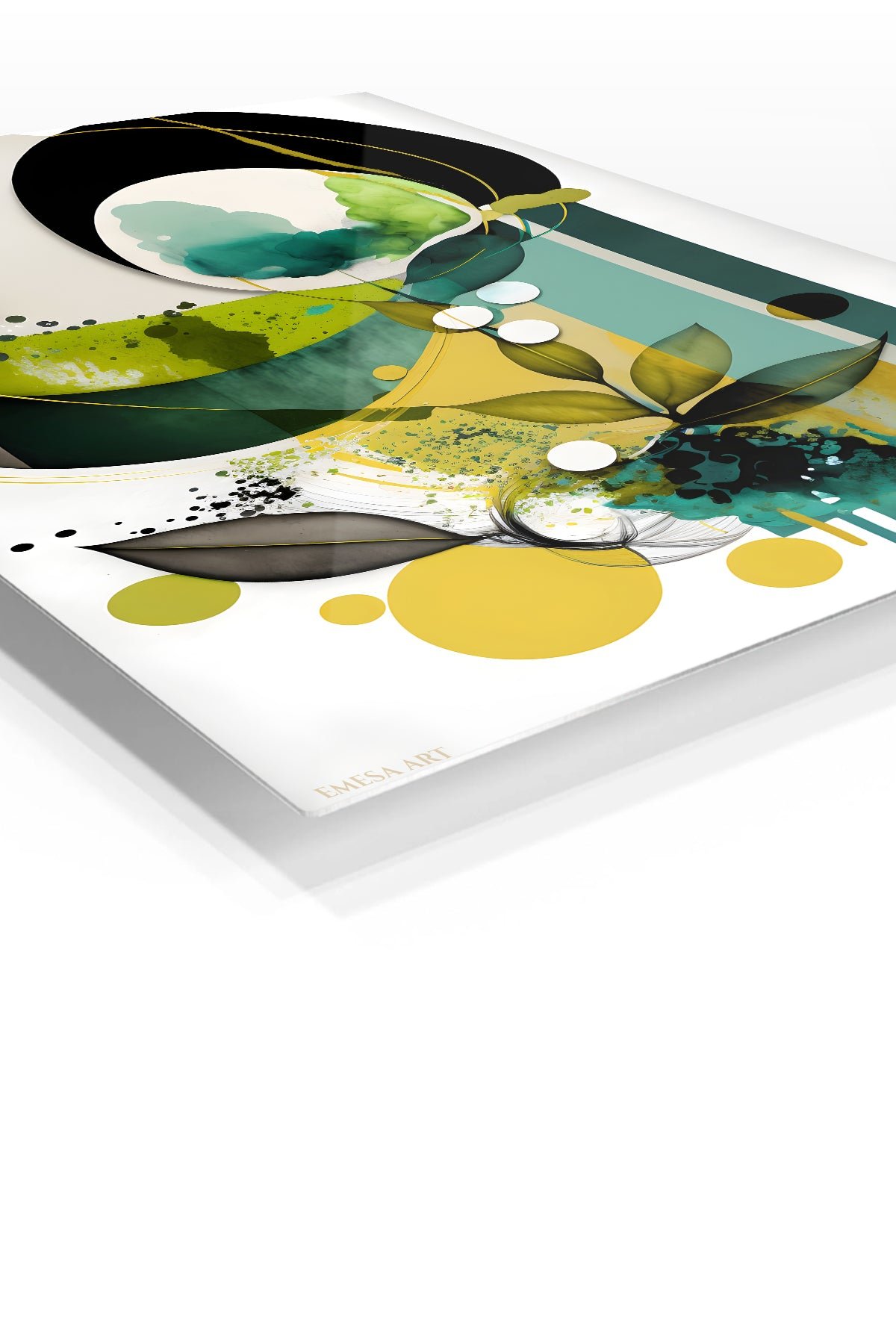 Verdant Orbit Composition metal wall art print, view 2