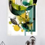 Verdant Orbit Composition metal wall art print, view 4