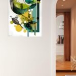 Verdant Orbit Composition metal wall art print, view 5