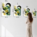 Verdant Orbit Composition metal wall art print, view 6