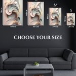 Pastel Orbit Ribbons metal wall art print, view 6