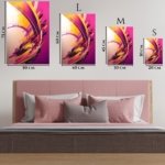 Electric Magenta Motion metal wall art print, view 6