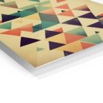 Vintage Triangle Mosaic metal wall art print, view 2