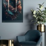 Coral Portal Reverie metal wall art print, view 5