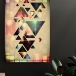 Luminous Geometric Mosaic metal wall art print, view 4
