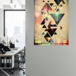 Luminous Geometric Mosaic metal wall art print, view 5