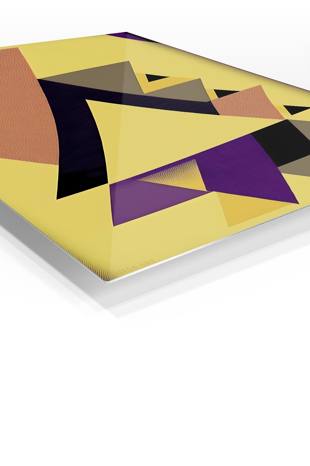 Golden Triangle Rhythm metal wall art print, view 2