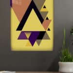 Golden Triangle Rhythm metal wall art print, view 4