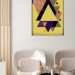 Golden Triangle Rhythm metal wall art print, view 5