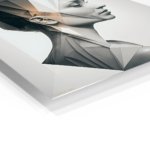 Faceted Portrait in Profile metal wall art print, view 2