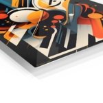 Orbiting Geometric Energy metal wall art print, view 2