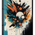 Eclipse Burst metal wall art print