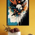 Eclipse Burst metal wall art print, view 4
