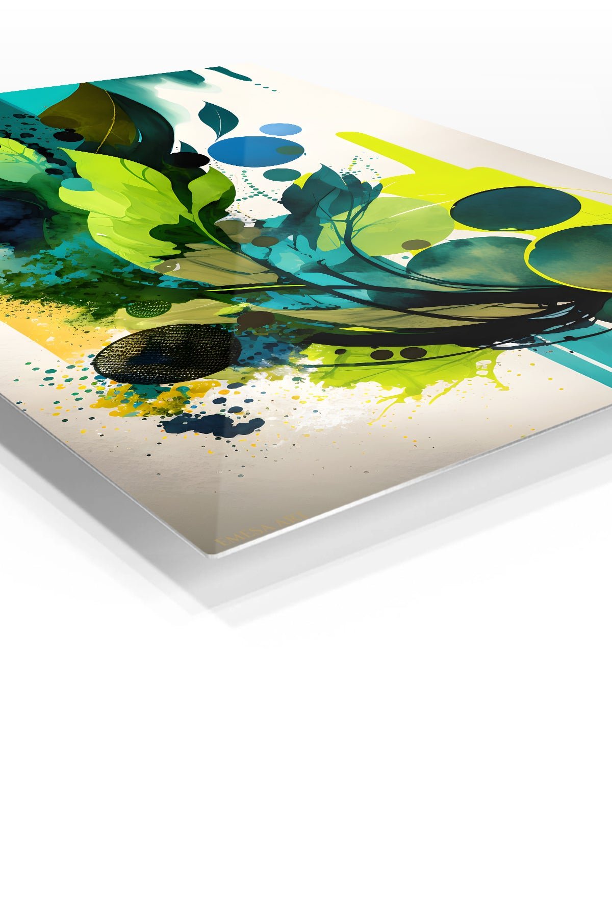 Verdant Orbit metal wall art print, view 2