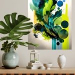 Verdant Orbit metal wall art print, view 4