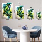 Verdant Orbit metal wall art print, view 6