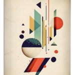 Celestial Geometry metal wall art print