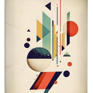 Celestial Geometry metal wall art print