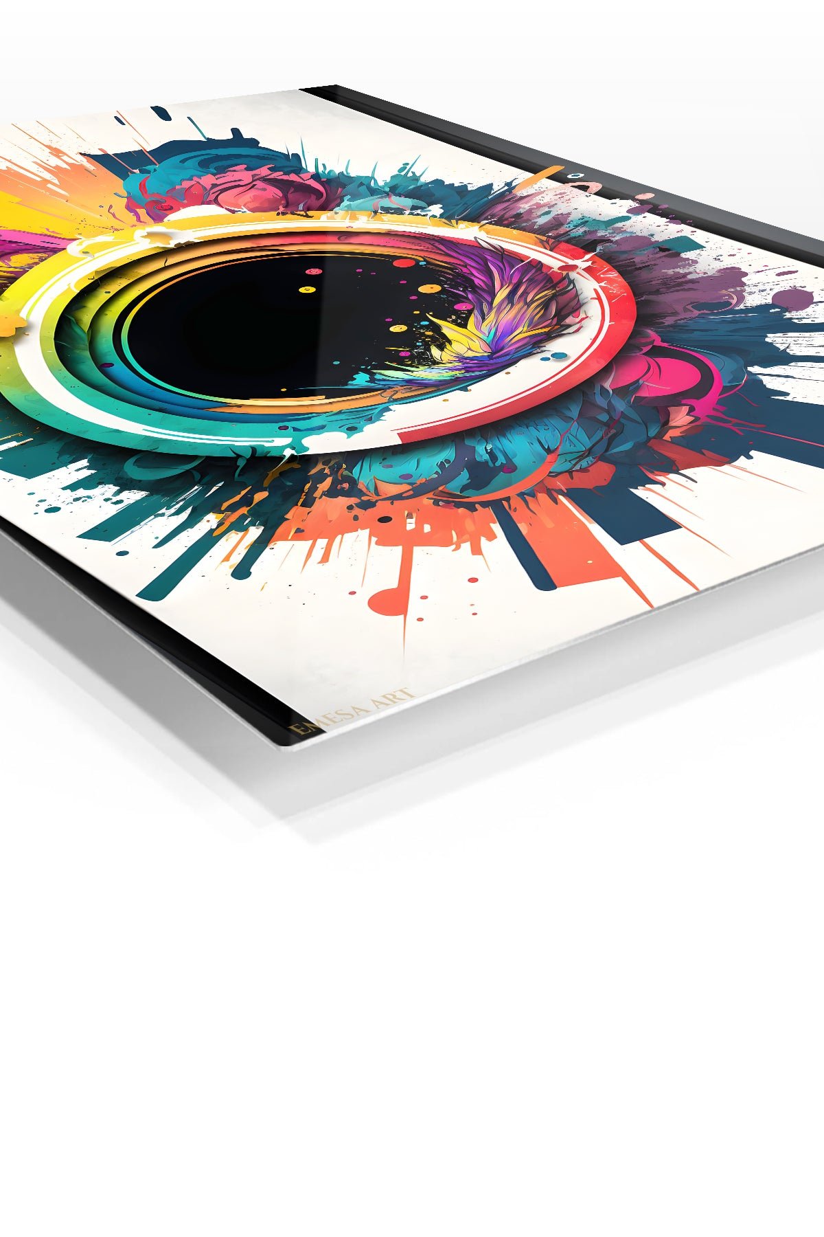 Chromatic Orbit Burst metal wall art print, view 2