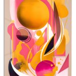 Solar Orbit Geometry metal wall art print