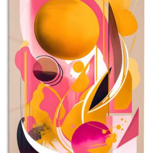 Solar Orbit Geometry metal wall art print