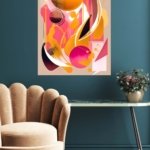 Solar Orbit Geometry metal wall art print, view 5