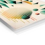 Floating Forms and Arches metal wall art print, view 2