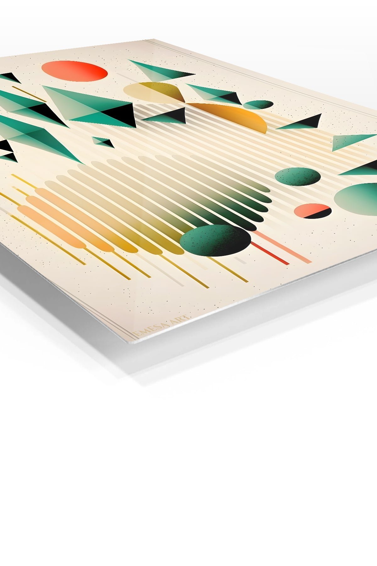 Floating Forms and Arches metal wall art print, view 2