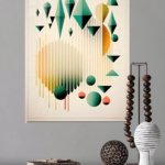 Floating Forms and Arches metal wall art print, view 4
