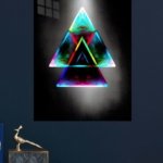 Neon Prism Ascension metal wall art print, view 4