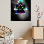 Neon Prism Ascension metal wall art print, view 5