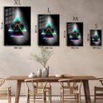 Neon Prism Ascension metal wall art print, view 6