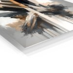 Gilded Vertical Fracture metal wall art print, view 2