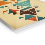Balanced Triangle Mosaic metal wall art print, view 2