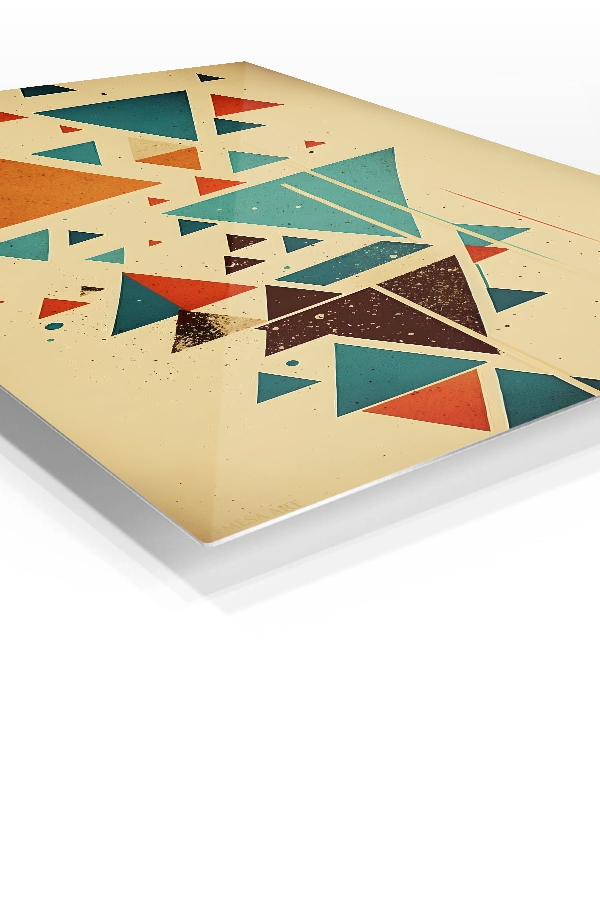 Balanced Triangle Mosaic metal wall art print, view 2