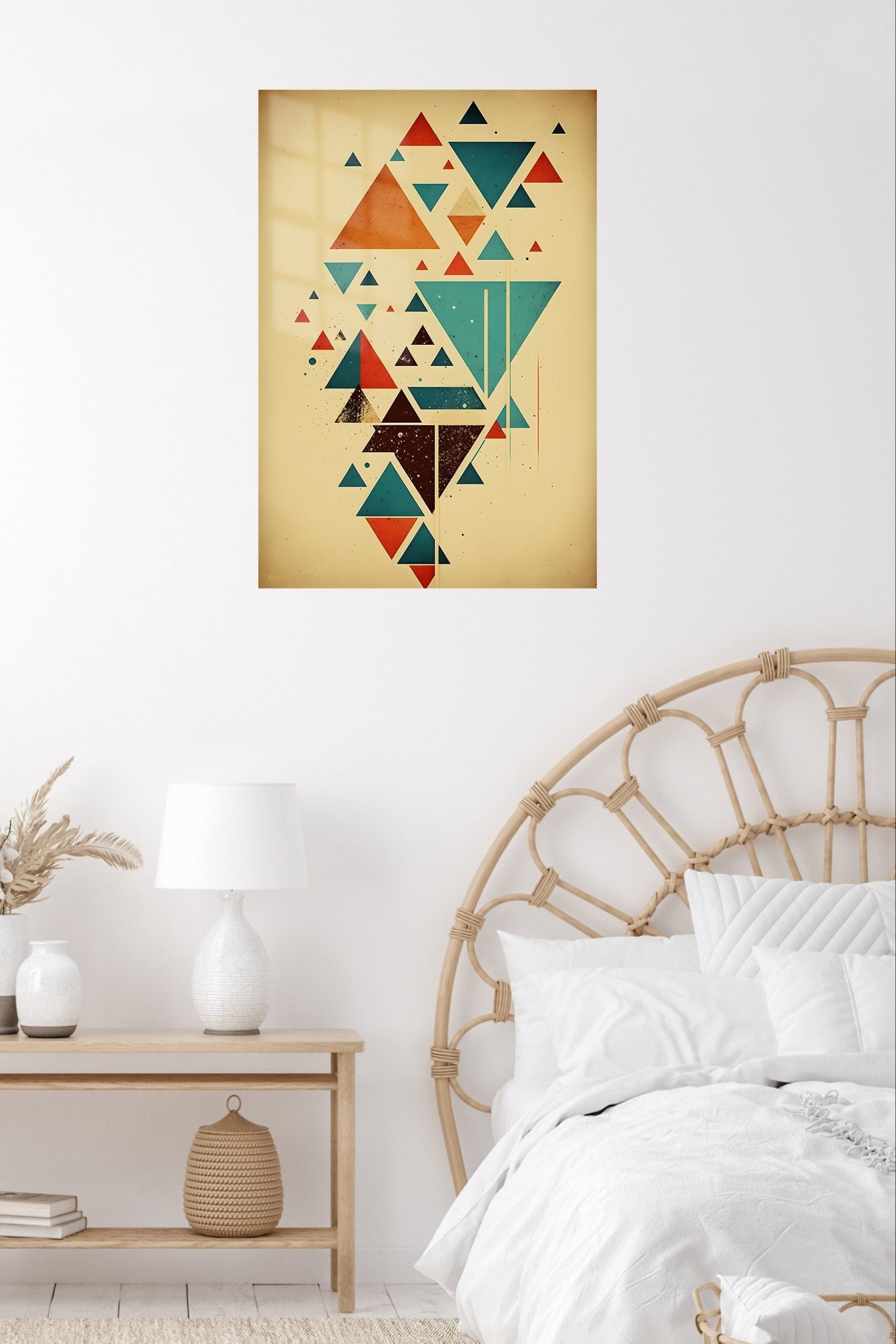 Balanced Triangle Mosaic metal wall art print, view 5