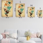 Balanced Triangle Mosaic metal wall art print, view 6