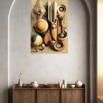Celestial Geometric Balance metal wall art print, view 5
