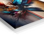 Crimson and Cyan Fracture metal wall art print, view 2