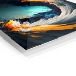Ember Tide Vortex metal wall art print, view 2
