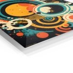 Retro Orbit Cascade metal wall art print, view 2