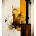 Ochre Axis metal wall art print
